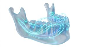 현대적 치아교정 개념의 3D 일러스트레이션
